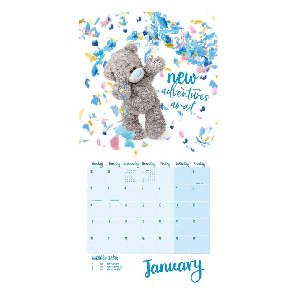 2023 Me to You Bear Photo Finish Square Calendar Extra Image 1